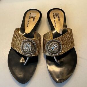 Pakistan English Boot House Embellished Sandals. Size 7. D/4/A1452